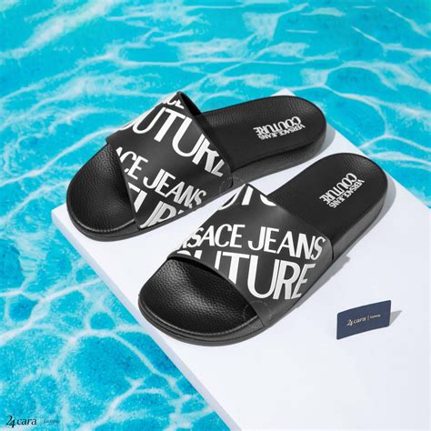 versace jeans couture slides.